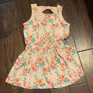 Girls dress with bow back size Large (10-12)